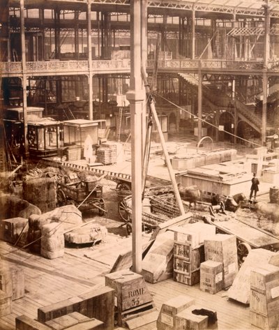 Construction, International Exhibition, 1862 by English Photographer